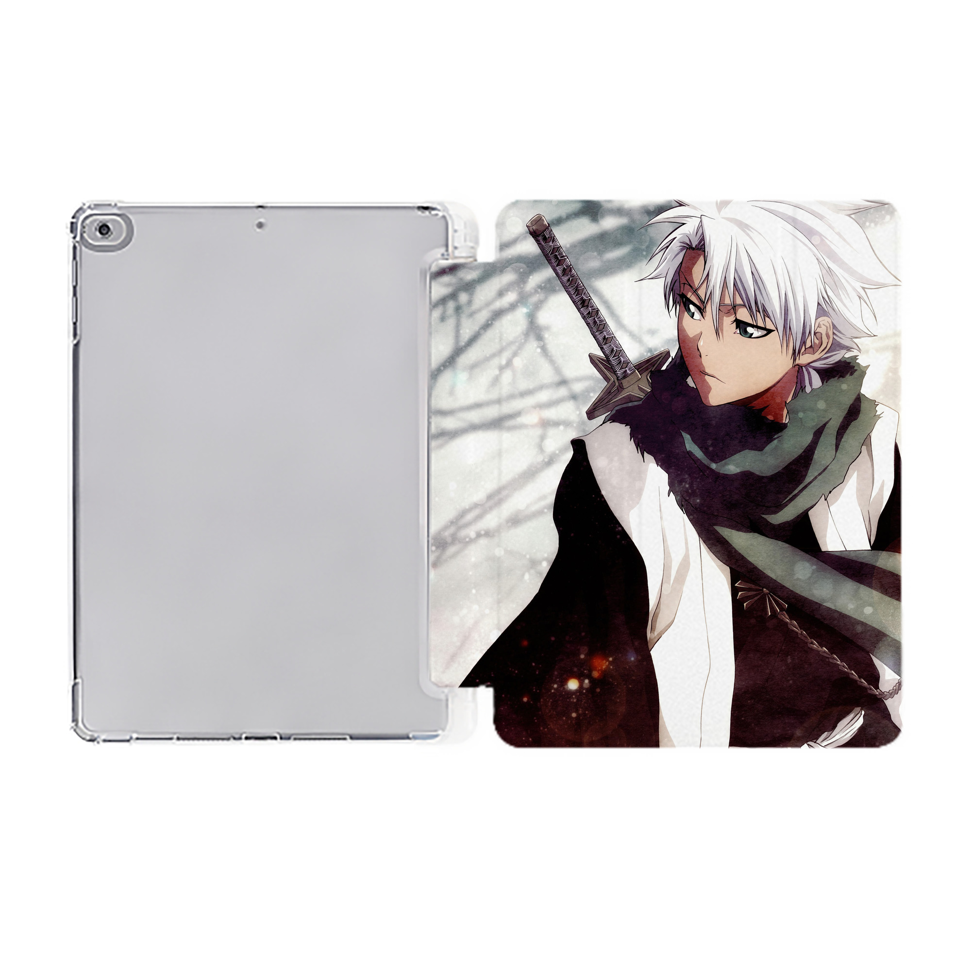 （画像用） ブリーチ BLEACH IPad ケース ペン収納付き 三つ折りスタンド PUレザー×シリコン 対応機種9.5/10.5/10.9インチ